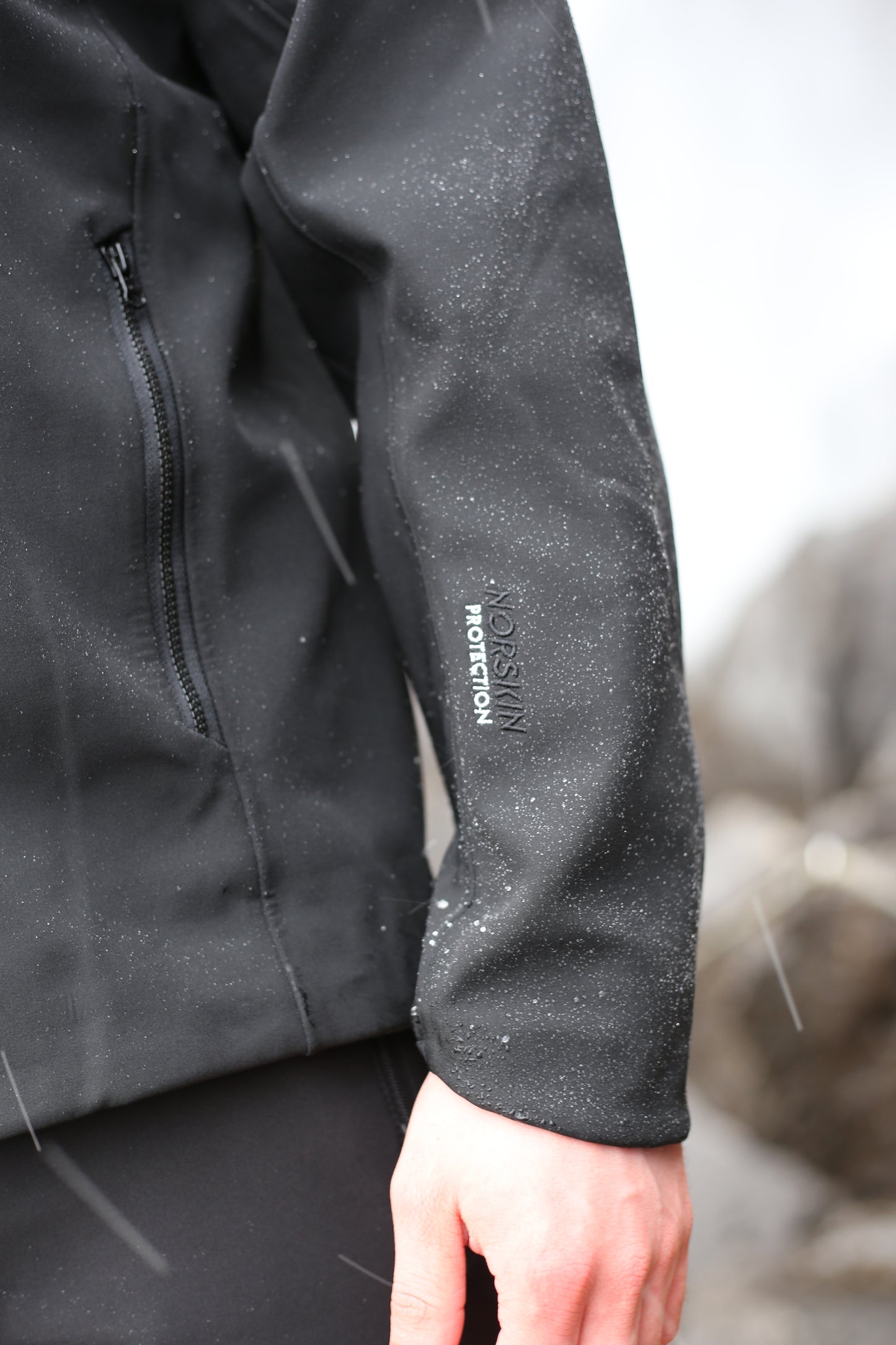 Mjørki 3L Softshell Jakki Svartur